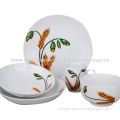Graceful Stoneware 4-/5-piece Dinnerware Sets, Various Types of Colors and Designs are Available